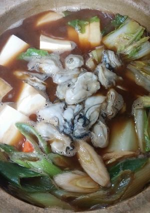今が旬!!「牡蛎の味噌鍋」-レシピのメイン写真
