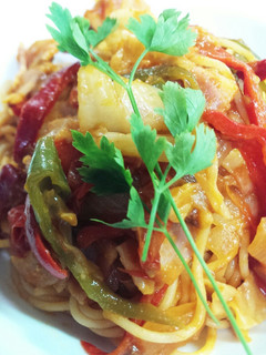 おうちカフェ風※※ベーコントマトパスタ◆-レシピのメイン写真