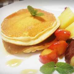 รูปของ ふわっふわ♡スフレパンケーキ