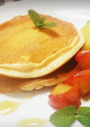 ふわっふわ♡スフレパンケーキ-レシピのメイン写真