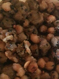 給食レシピ大豆の胡麻絡め+ごぼう-レシピのメイン写真