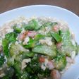 ブロッコリーとエビの中華炒め