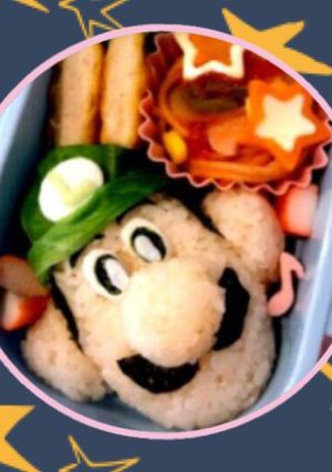 園児キャラ弁【ルイージ】-レシピのメイン写真