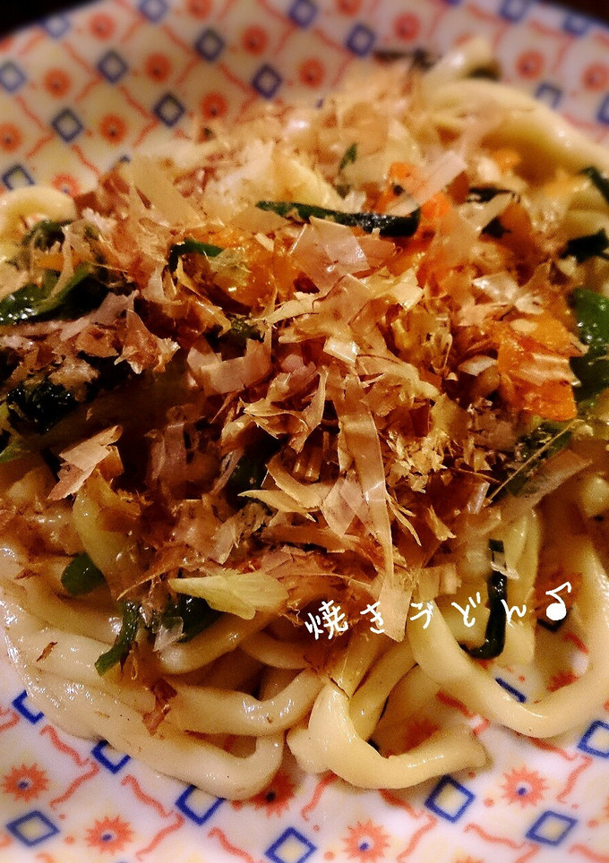 醤油ベースの焼きうどんオイスターソース入-レシピのメイン写真
