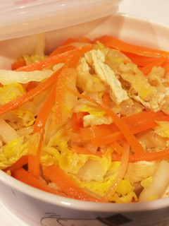 常備菜・ご飯すすむ白菜と油揚げピリ辛炒め-レシピのメイン写真