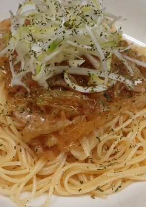 めんつゆで簡単に！白菜のあんかけパスタ-レシピのメイン写真