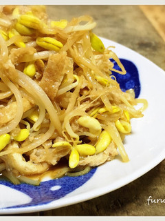 油揚げと豆もやしの副菜♪もやしでも◎-レシピのメイン写真