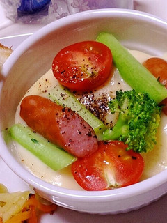 絶品!チーズフォンデュ風ココットカマン-レシピのメイン写真