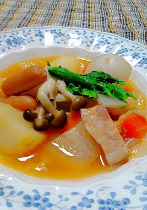 トマト風味のベーコンだしでポトフ♪-レシピのメイン写真