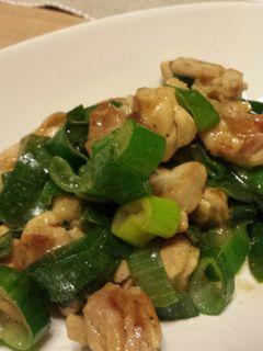 簡単♪下仁田ネギと鶏のガーリック炒め☆-レシピのメイン写真