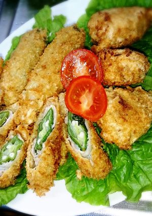 オクラの豚肉巻きフライ-レシピのメイン写真