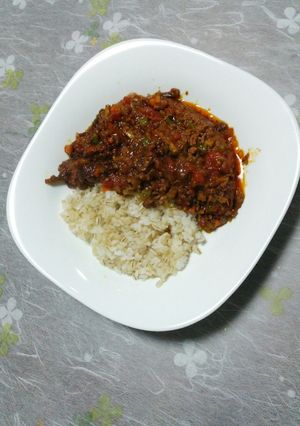 食感で美味しさアップごぼうのキーマカレー-レシピのメイン写真