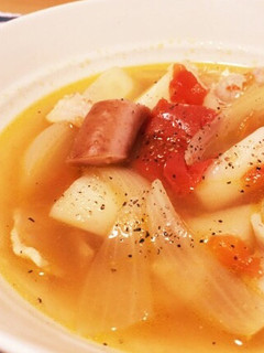 やさしい味のポトフ風スープ-レシピのメイン写真