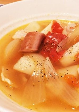 やさしい味のポトフ風スープ-レシピのメイン写真