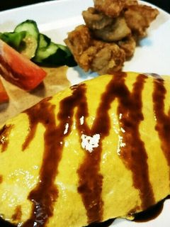 バターライスでとんかつソースオムライス-レシピのメイン写真