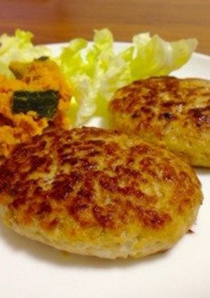 ふんわりやわらか♪やみつき豆腐ハンバーグ-レシピのメイン写真