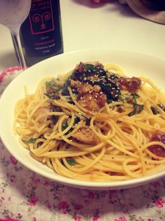 チキンと長ネギの柚子胡椒パスタ-レシピのメイン写真