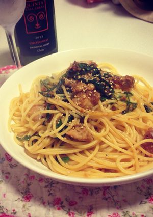 チキンと長ネギの柚子胡椒パスタ-レシピのメイン写真
