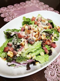 ダイエット応援レシピ♡簡単シーザーサラダ-レシピのメイン写真