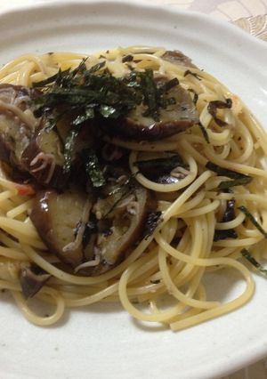 赤じそとちりめんじゃこのパスタ-レシピのメイン写真