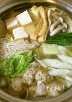 ウェイパーで簡単に☆つくね鍋-レシピのメイン写真