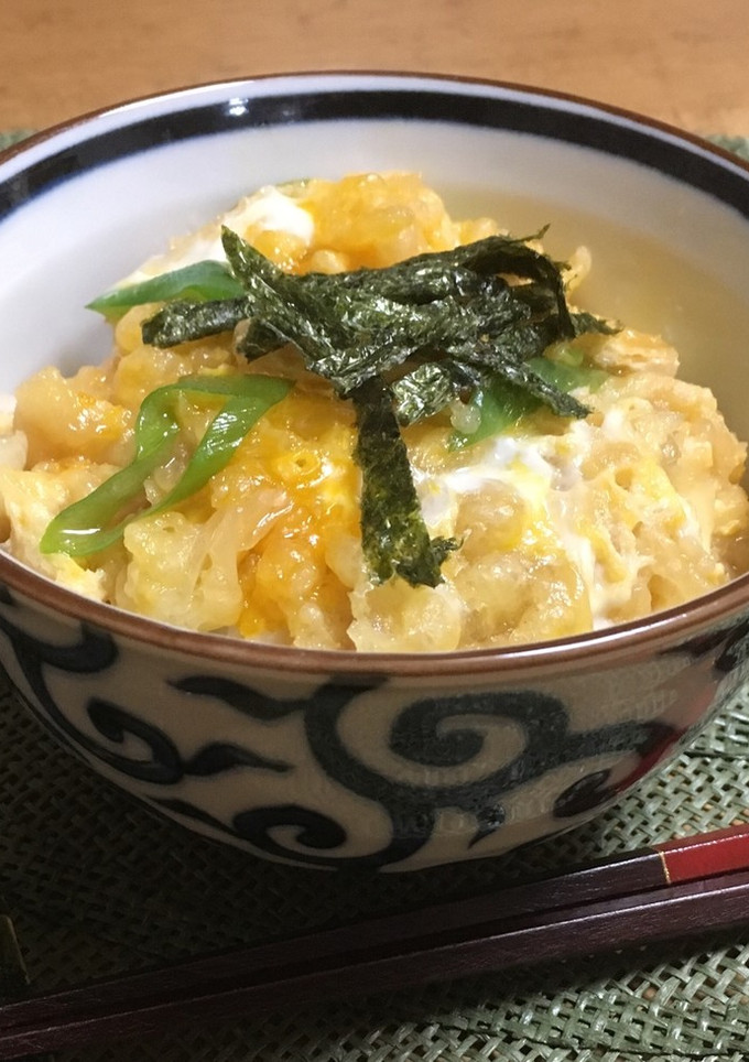 簡単！節約！ずぼら飯♡たぬきつね丼-レシピのメイン写真