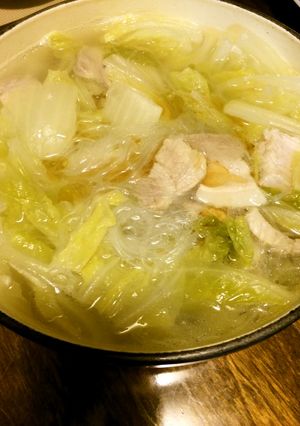 豚バラと白菜と春雨の鍋-レシピのメイン写真