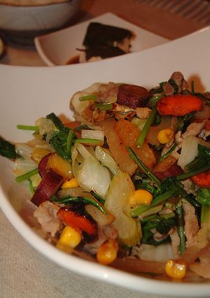 サツマイモの野菜炒め-レシピのメイン写真