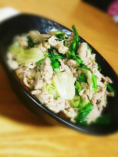 豚肉とレタスのスタミナ炒め♡-レシピのメイン写真