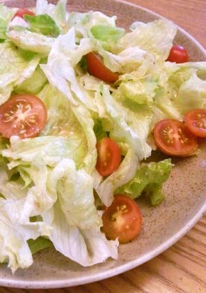 さっぱり簡単レタスサラダ（ゴマかぼす味）-レシピのメイン写真
