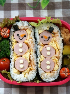 おにぎらずdeスノーマン弁当-レシピのメイン写真