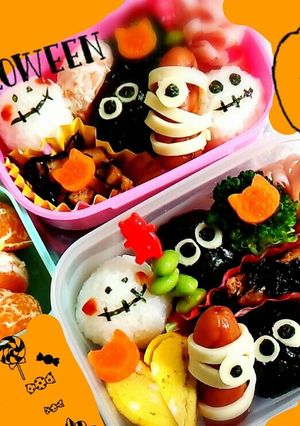 ハロウィン♡キャラ弁-レシピのメイン写真