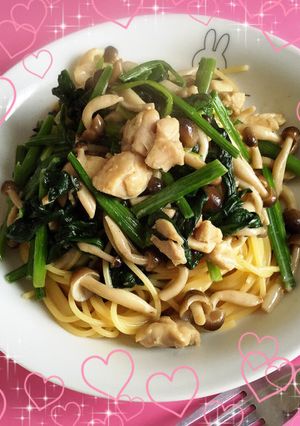 ♡しめじとほうれん草のミルク風味パスタ♡-レシピのメイン写真
