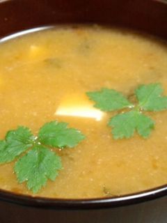 なめこと豆腐と三つ葉のお味噌汁-レシピのメイン写真