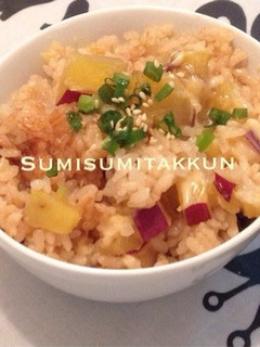 入れて炊くだけ♪薩摩芋の炊き込みご飯☆-レシピのメイン写真