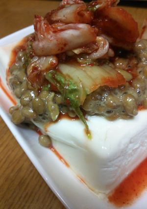 キムチいっぱいの冷やっこ-レシピのメイン写真