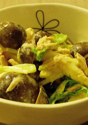 しめじとツナと水菜のゴママヨ和え☆-レシピのメイン写真