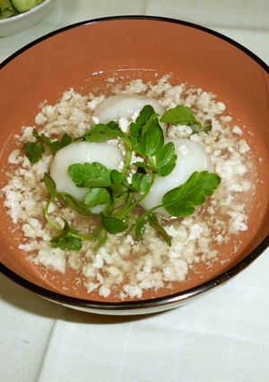 里芋だんごの鶏そぼろあんかけ-レシピのメイン写真