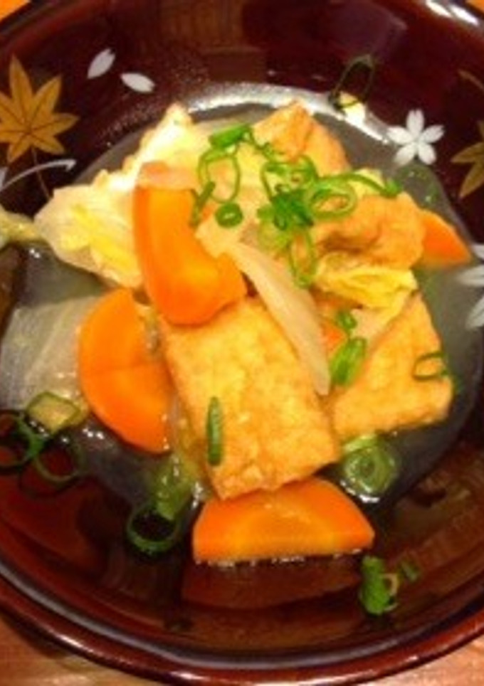 厚揚げと白菜の炊き合わせ-レシピのメイン写真
