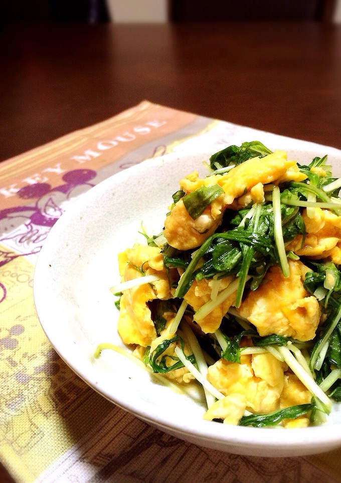 水菜大量消費♩炒り卵中華サラダ★-レシピのメイン写真