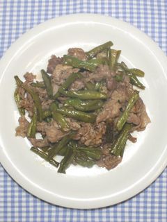 乾燥万願寺唐辛子と豚肉でオイスター炒め-レシピのメイン写真