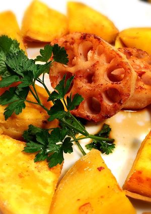 レンコンのバター焼き❤-レシピのメイン写真
