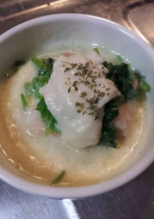 鮭とほうれん草のクリームココットカマン-レシピのメイン写真