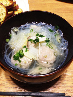 あったまる〜!白菜と肉団子と春雨のスープ-レシピのメイン写真