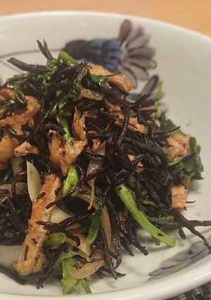 ひじきとクレソンの炒め物-レシピのメイン写真