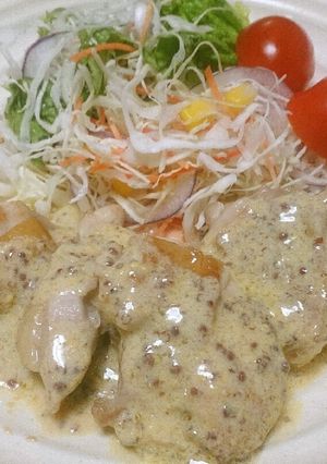 チキンソテー☆豆乳マスタードソース-レシピのメイン写真