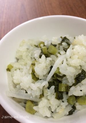 菜っ葉飯✿バターライス-レシピのメイン写真