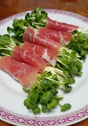 かいわれ大根の生ハム巻き♪-レシピのメイン写真