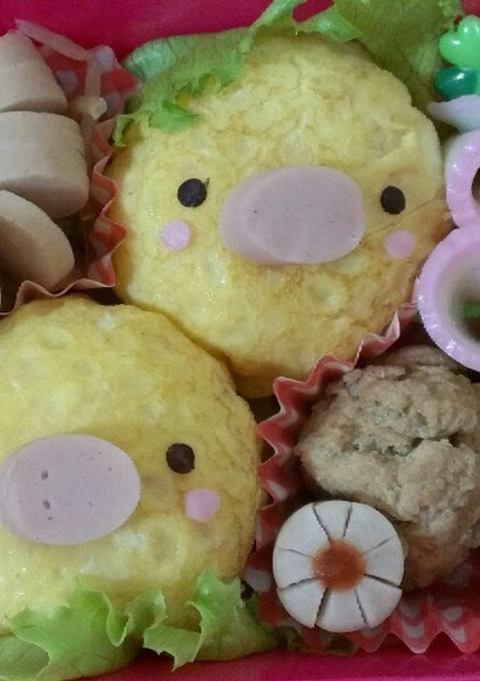 ひよこ キャラ弁(ふくさ寿司風)-レシピのメイン写真