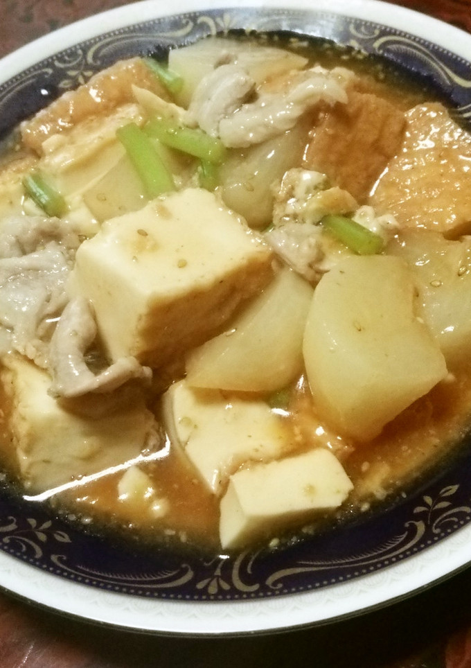 かぶと絹揚げの煮物-レシピのメイン写真